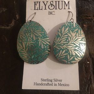 Sterling & blue earrings